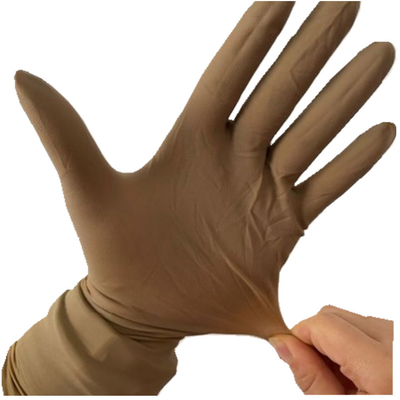Латекса природного каучука перчаток цвета Брауна перчатки стерильного протезного хирургического протезные