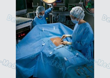 Стерильный хирургический позвоночник задрапировывает пакет с жидкостным мешком собрания, держателями трубки, продолговатой фенестрацией