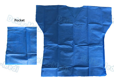 Над шить замка устранимый Скруб костюмы, изготовленная на заказ синь размера Скруб костюм