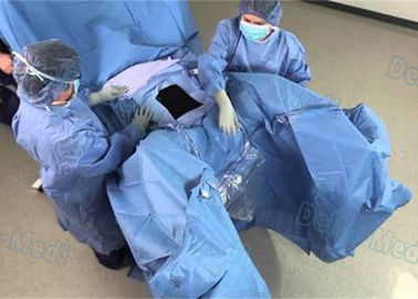 Хирургическая лапароскопия задрапировывает, стерильный устранимый пациент задрапировывает с цветом сини ЭТО