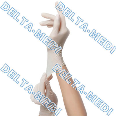 Перчатки белого Ambidextrous латекса хирургические для Homecie
