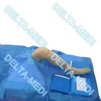 Пакет Arthroscopy подкрепления PP/SMS/SMMS/SMMMS устранимый хирургический для колена, плеча, оконечности, бедра, руки, ноги