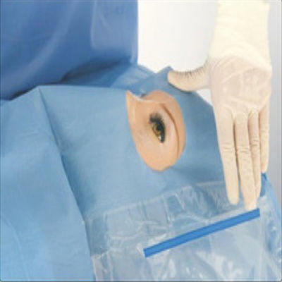 Fenestrated офтальмическое стерильное хирургическое задрапировывает с жидкой сумкой собрания