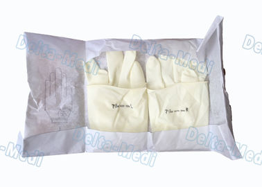 Цвет стерильного порошка перчаток латекса устранимого хирургического свободный белый для больницы