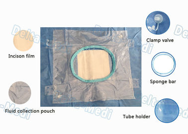 Устранимый хирургический к - раздел пакует, акушерским интегрированная пакетом жидкая сумка собрания с держателем кабеля