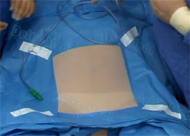 Хирургическая лапароскопия задрапировывает, стерильный устранимый пациент задрапировывает с цветом сини ЭТО