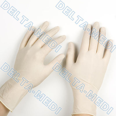 L палец размера текстурировал перчатки рассмотрения латекса для лаборатории