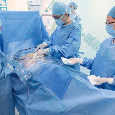 Усиленные SBPP+PE/SMS/SMMS/SMMMS/SMF 20g - стерилизация пакетов ETO C-раздела 60g кесарева изготовленная на заказ хирургическая