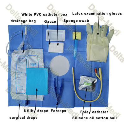 Набор катетера клиники уретральный с коробкой катетера катетера Foley сумки дренажа