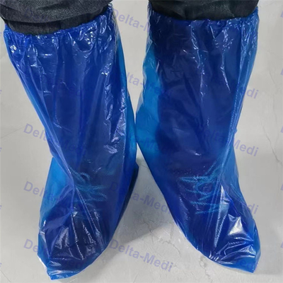 Ботинок CPE устранимый хирургический покрывает крышку ботинка анти- выскальзывания PE пластиковую водоустойчивую
