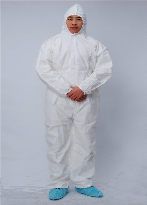 Белое одеяние 50 пакетов устранимое защитное без ботинок