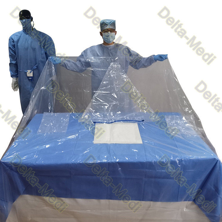 Пакеты вертикального пакета изоляции устранимые хирургические с прозрачным полиэтиленом задрапировывают